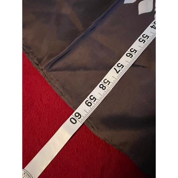 MCM Francesca di Roma silk scarf geometric lattice pattern chocolate brown Italy - Picture 7 of 8